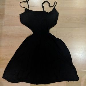 AE black dress with cut outs